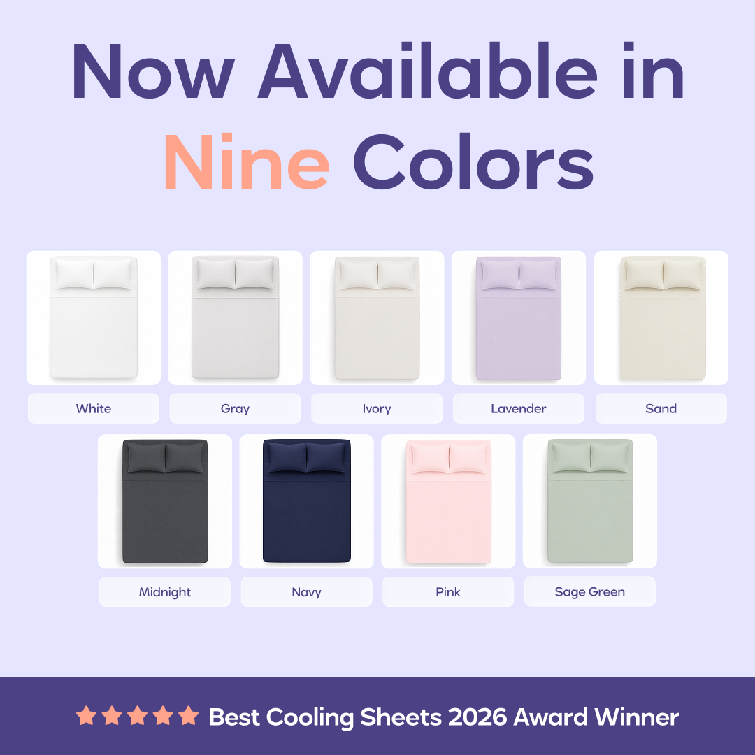 Bed Sheet Set, CloudCool Cooling for Everyday Bedroom Comfort and Guest Rooms, 5 Sizes and 9 Colors image 10