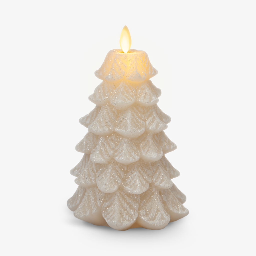 Flameless Candle, White Swan Tree for Mantels, Entryways and Holiday Displays, 2 Size Options image 10