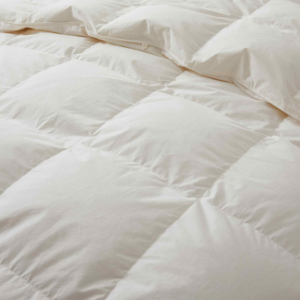 Down Comforter, Organic Cotton, Lightweight Design for Everyday Bedding and Comfortable Sleep, 4 Size Options image 10