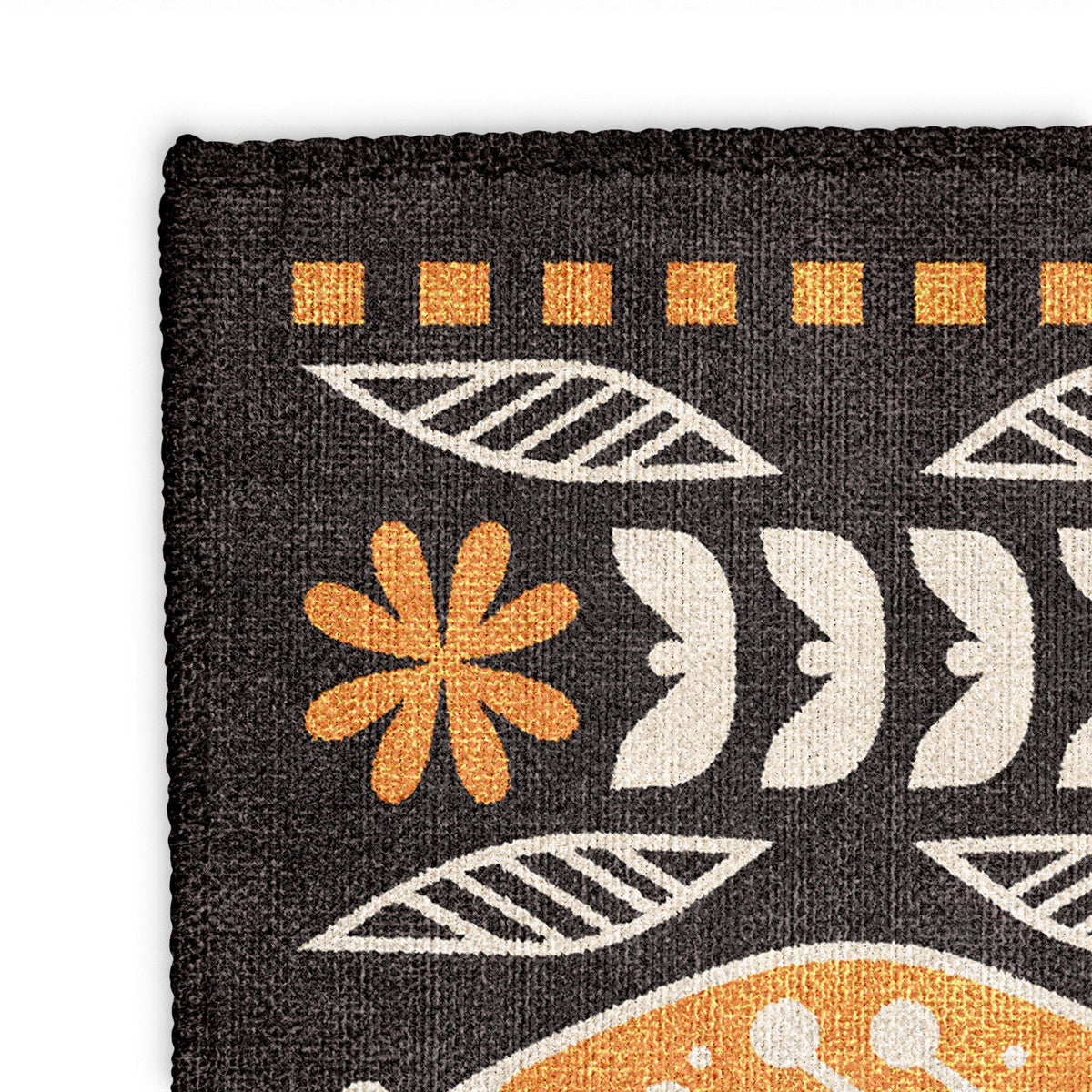Area Rug, Topanga Black & Yellow for Hallways, Dining Spaces and Home Decor, 10 Size Options image 10