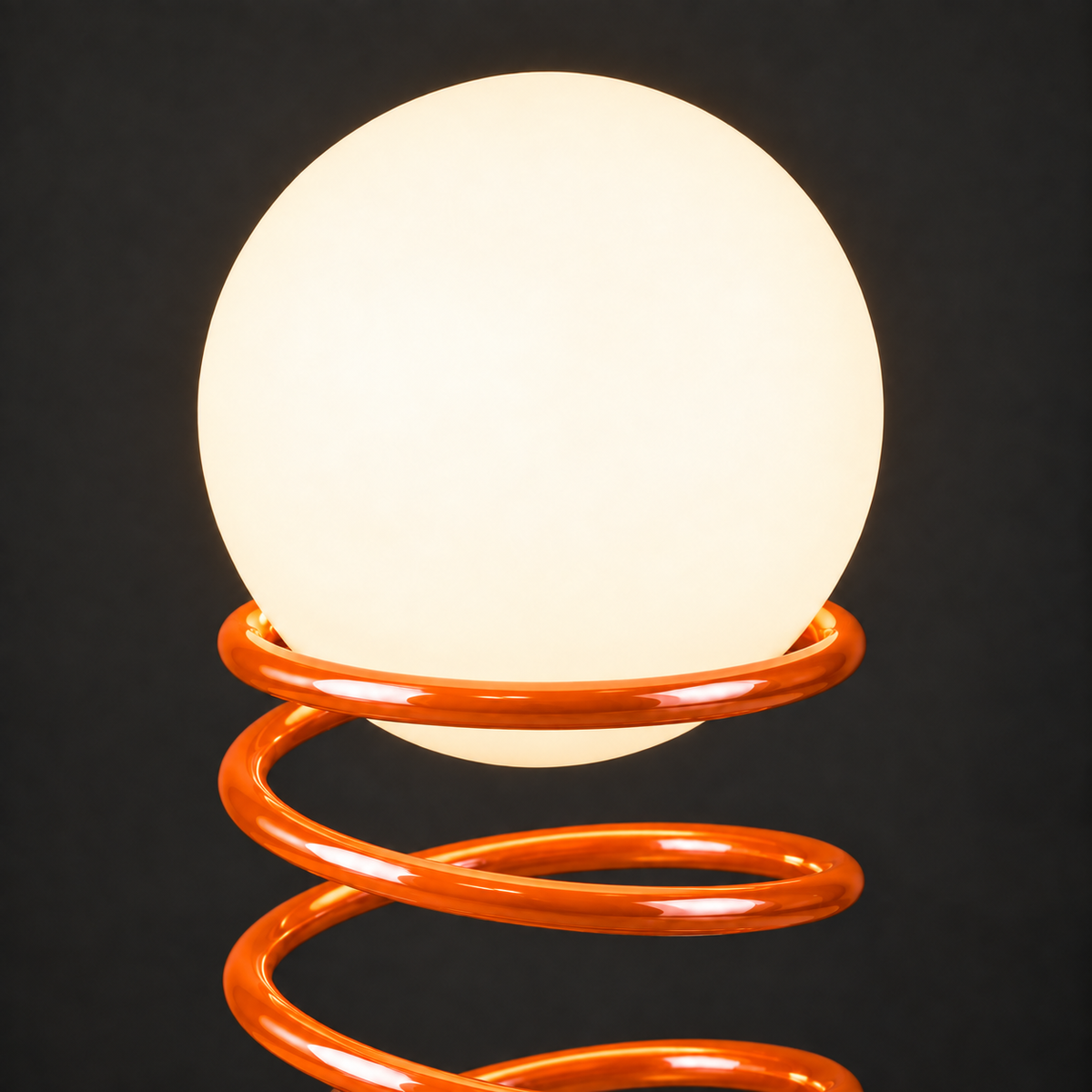 Portable Table Lamp, Spiral Spring for Desks, Side Tables and Warm Room Lighting, 2 Color Options image 10