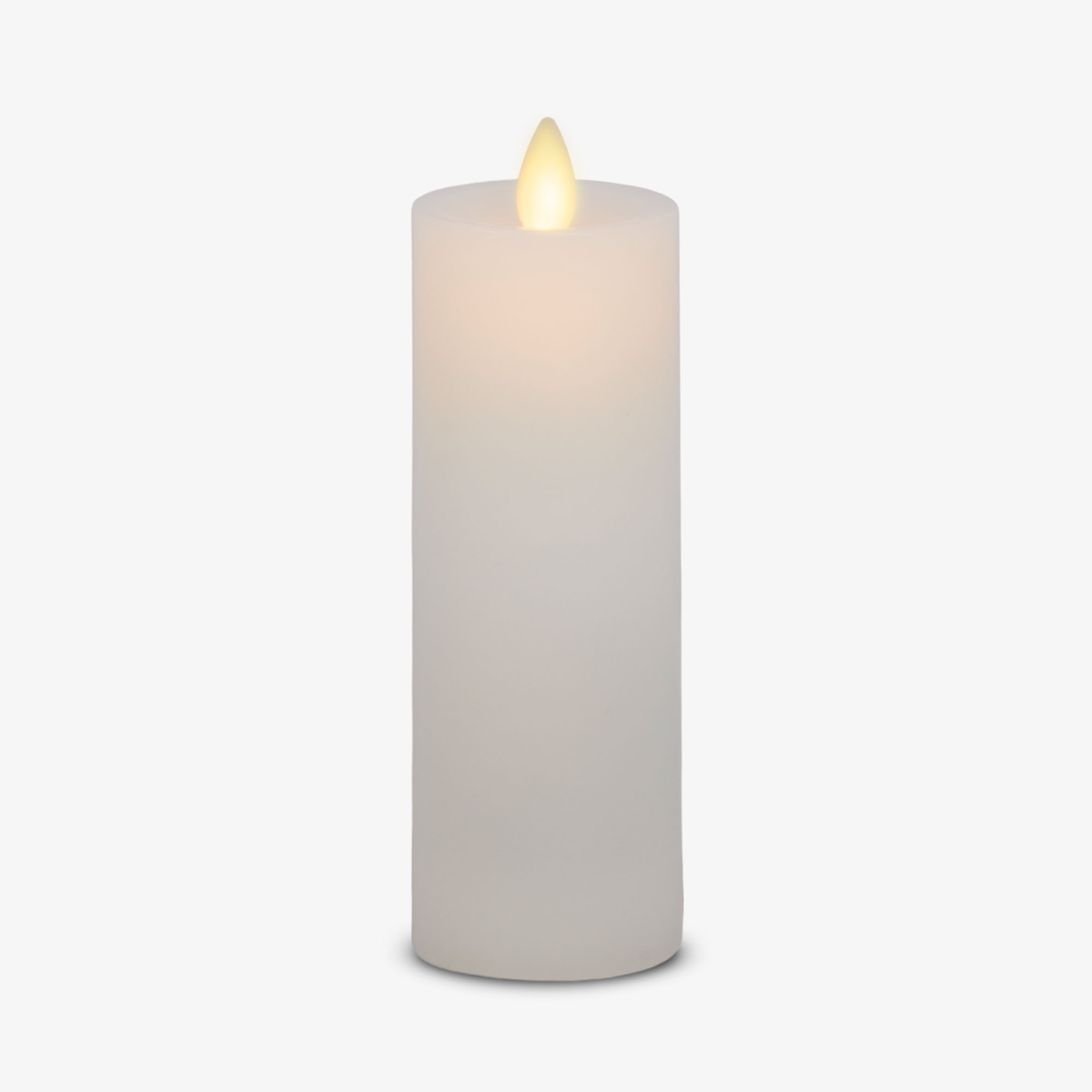 Flameless Candle, White Slim Pillar Recessed Top for Mantels, Entryways and Holiday Displays, 3 Size Options image 10