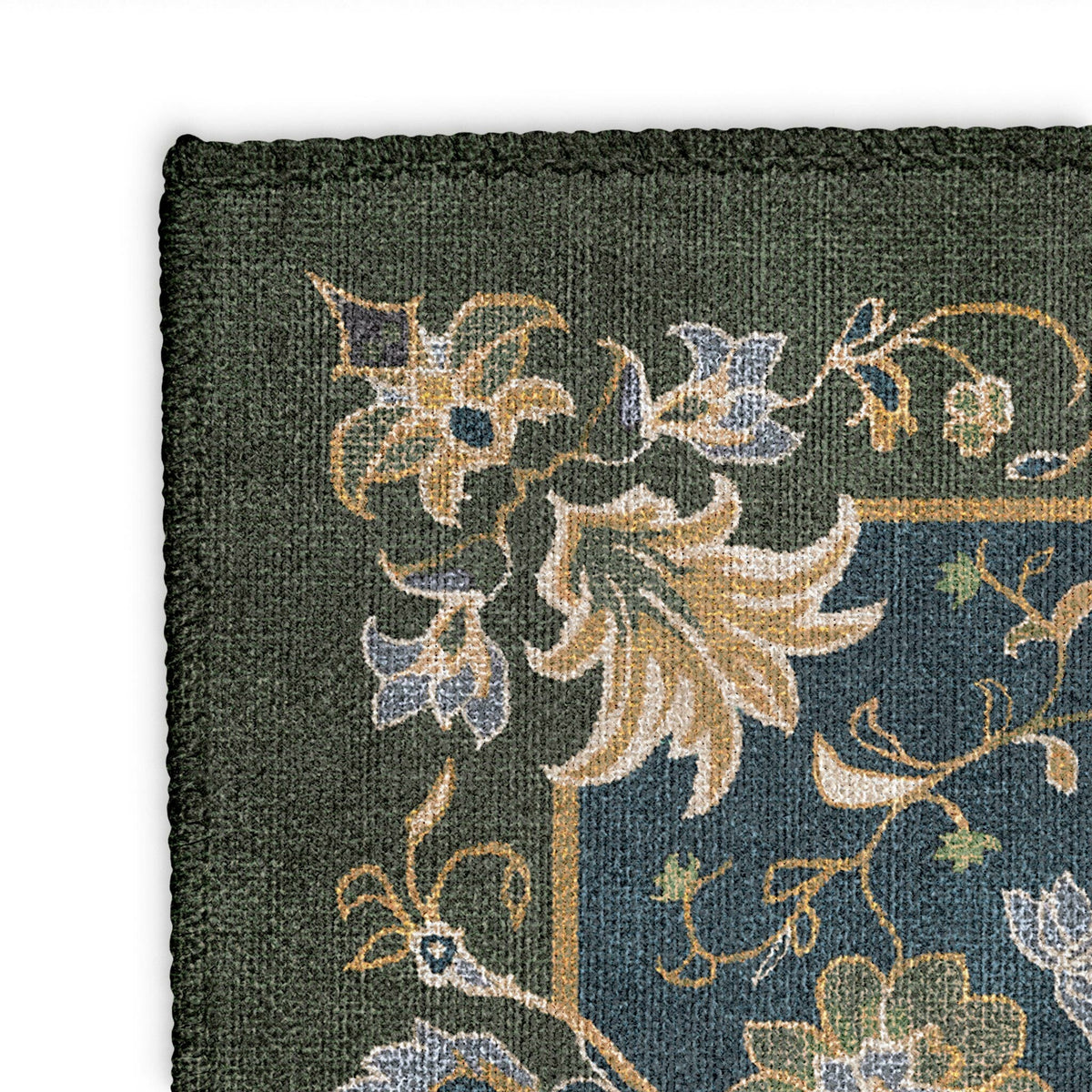 Area Rug, Miriam Navy & Olive Green for Living Rooms, Bedrooms and Entryways, 10 Size Options image 10