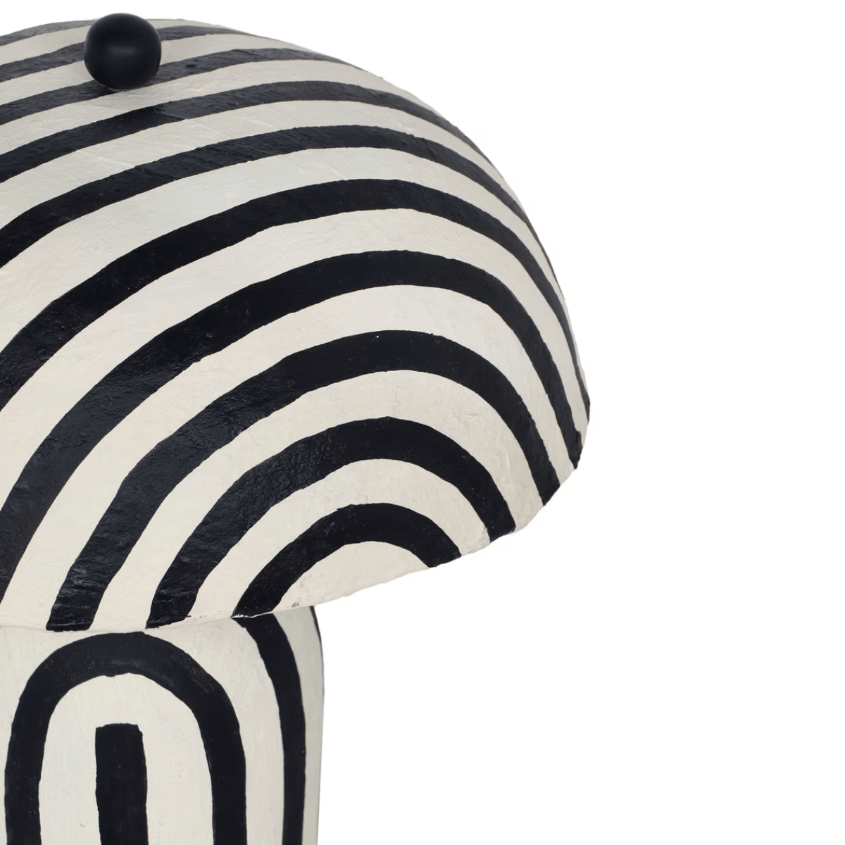 Portable Table Lamp, Lennox Striped Papier Mache for Bedrooms, Living Rooms and Reading Corners, 3 Color Options image 10