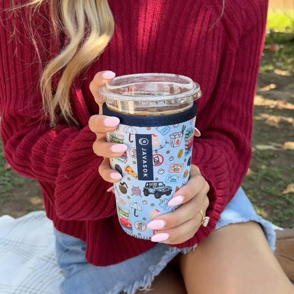 Reusable Cup Sleeve, Fast Talker, Lightweight Design, Neoprene Construction for Coffee Cups, Daily Commutes and Dry Hands, 4 Size Options image 10