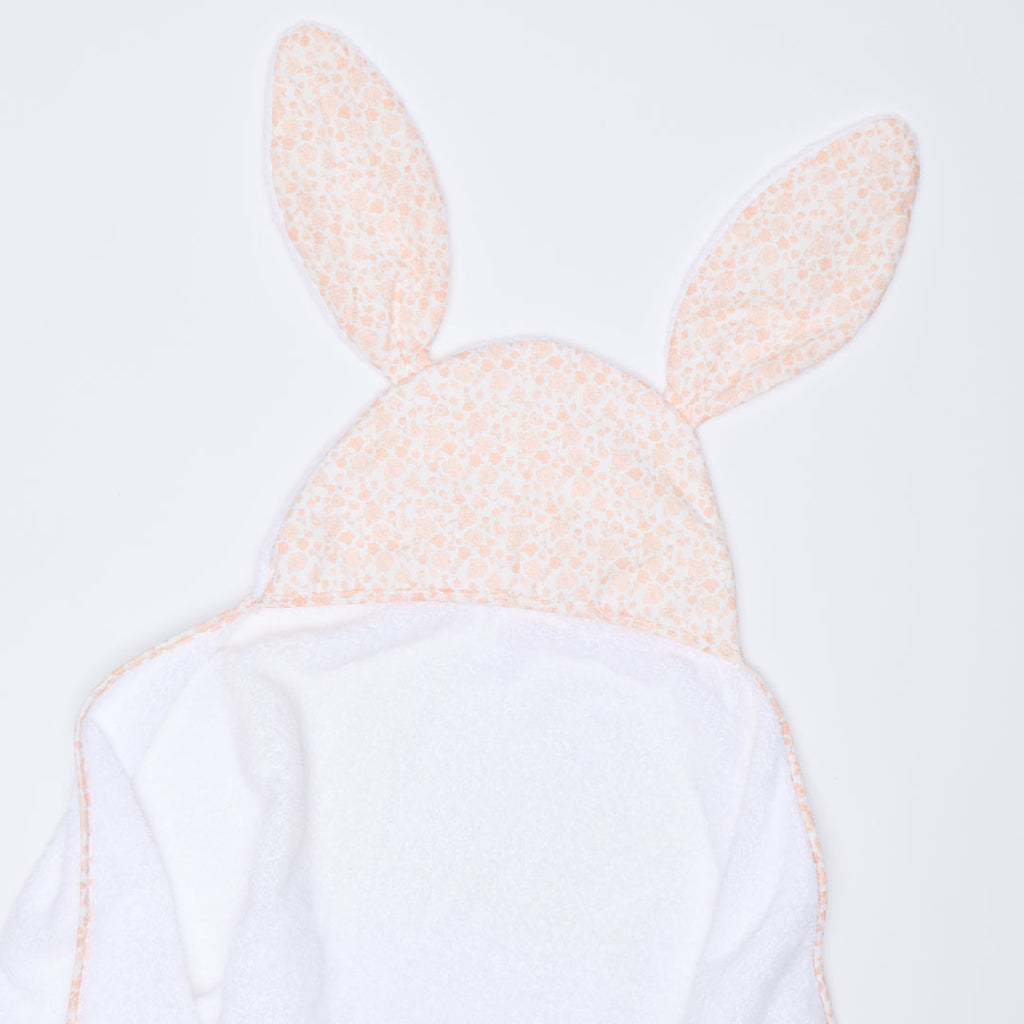 Kids Hooded Towel, Percale Bunny Ears and Piped Edges for Kids Bath Routines, Bathroom Drying and Everyday Towel Use, 2 Color Options image 10