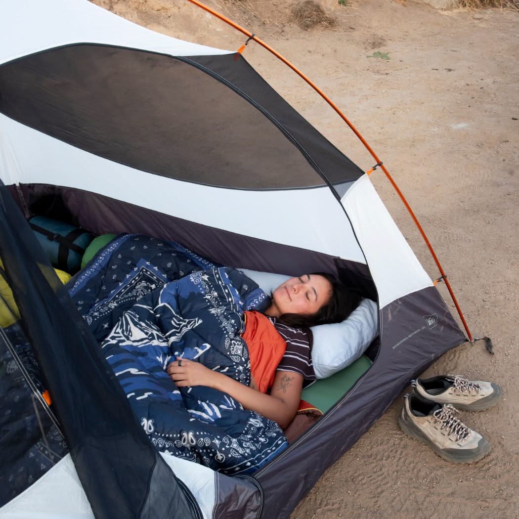 Puffy Blanket, Original Midnight Mesa Bandana, Weather-Resistant Shell for Outdoor Seating, Travel and Camping Comfort image 10