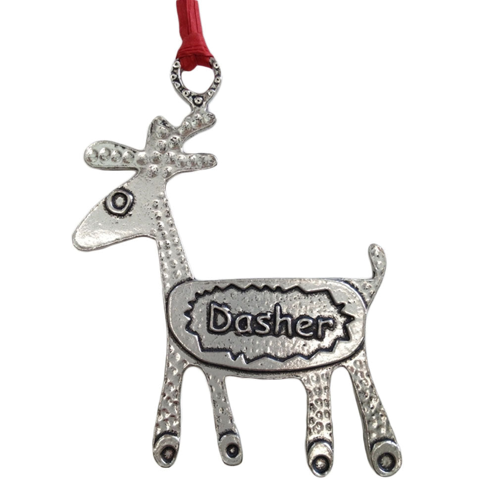 Seasonal Home Decor, Reindeer American Handmade Pewter Ornament for Holiday Displays, Shelves and Festive Rooms, 9 Style Options image 10