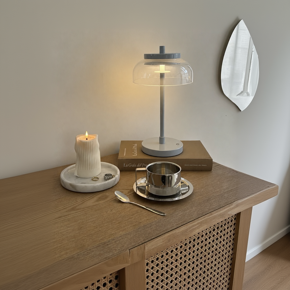 Portable Table Lamp, Vinaura for Desks, Side Tables and Warm Room Lighting, 3 Color Options image 10