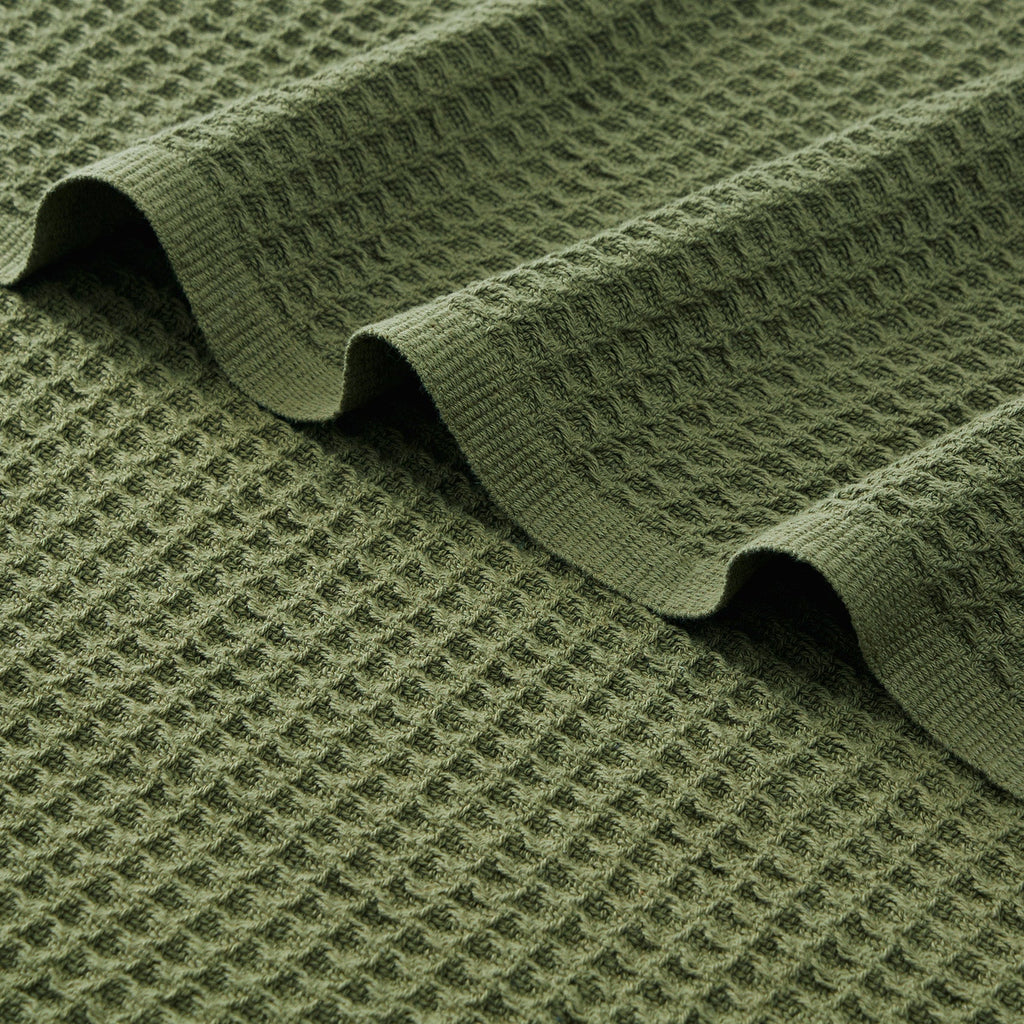 Cozy Throw Blanket, Cotton Waffle Weave, Lightweight Design, Breathable Construction for Living Rooms, Bedrooms and Everyday Lounging image 10