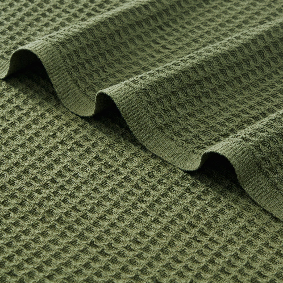 Cozy Throw Blanket, Cotton Waffle Weave, Lightweight Design, Breathable Construction for Living Rooms, Bedrooms and Everyday Lounging image 10