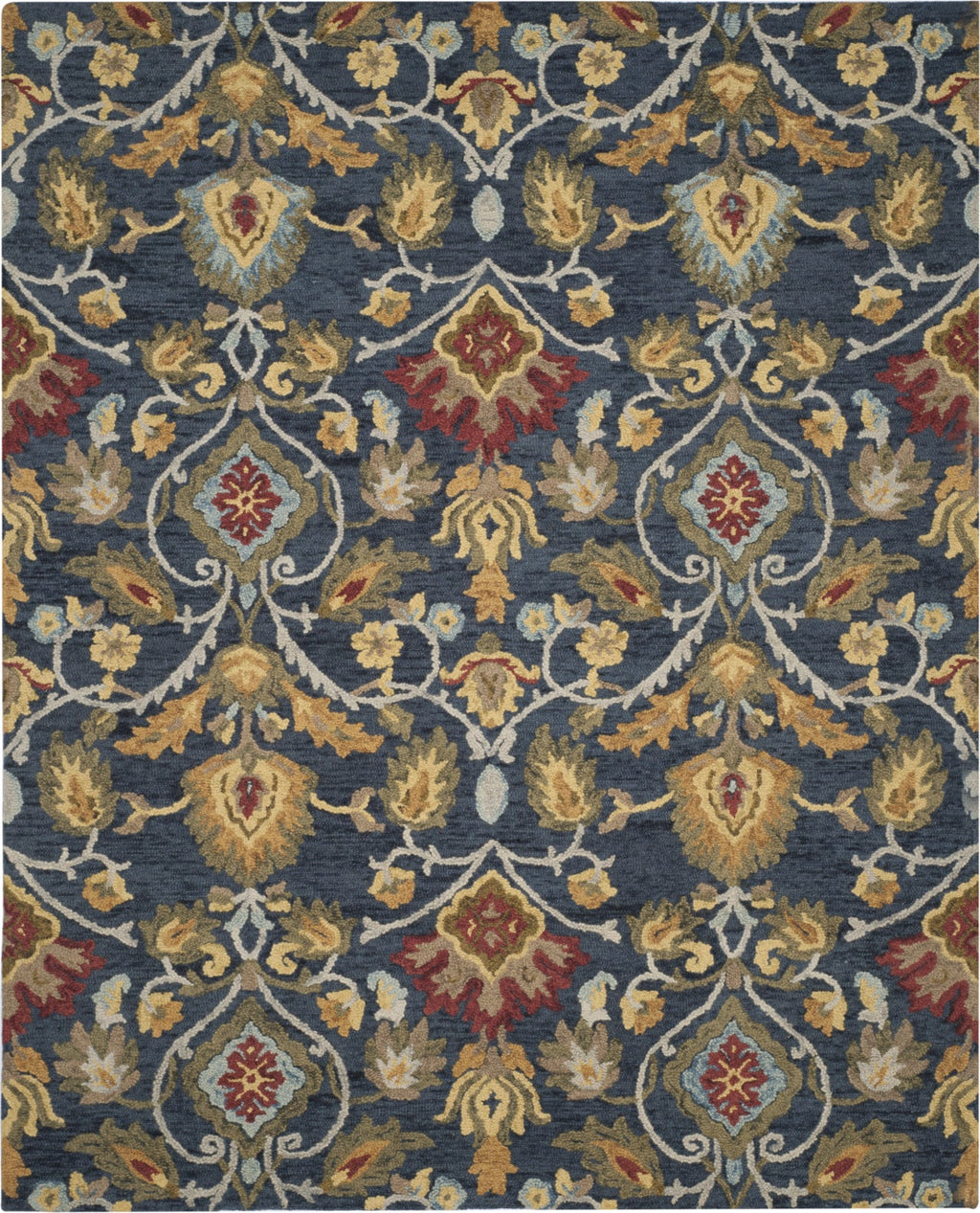 Area Rug, Blossom 402 Navy Multi for Living Rooms, Bedrooms and Entryways, 16 Size Options image 11