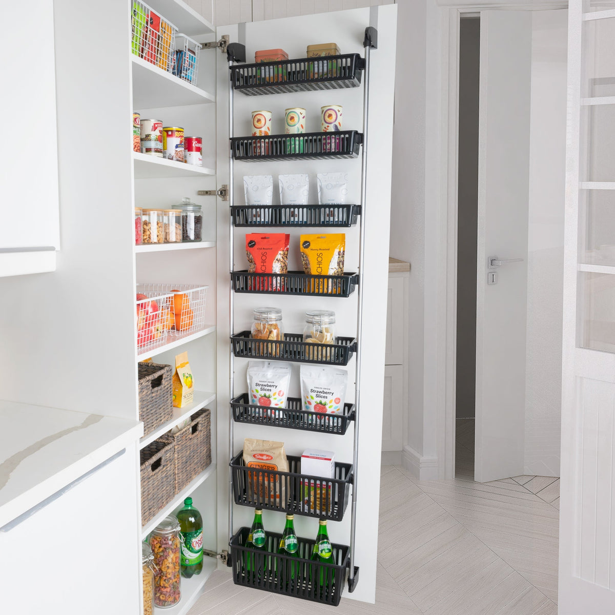 Home Storage Organizer, Over Door Pantry Multiple Sizes for Closets, Shelves and Everyday Organization, 3 Sizes and 5 Colors image 11