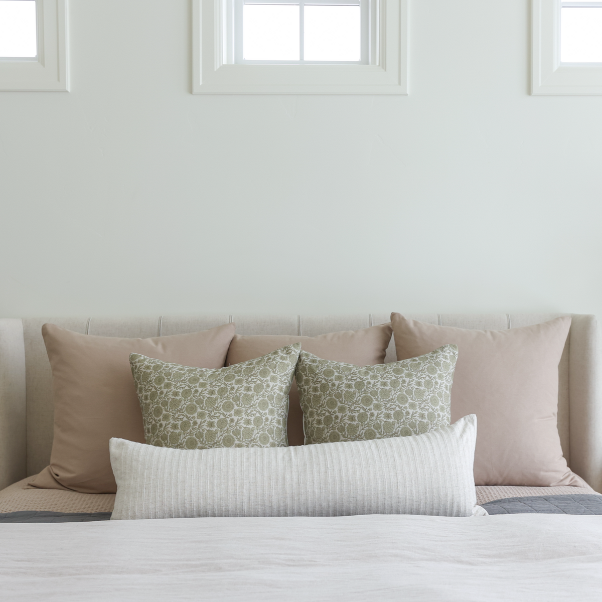 Decorative Pillow Cover, Gracie in Green 18" 22", Lightweight Design, Machine-Washable Care for Bedroom Styling and Living Room Decor image 11