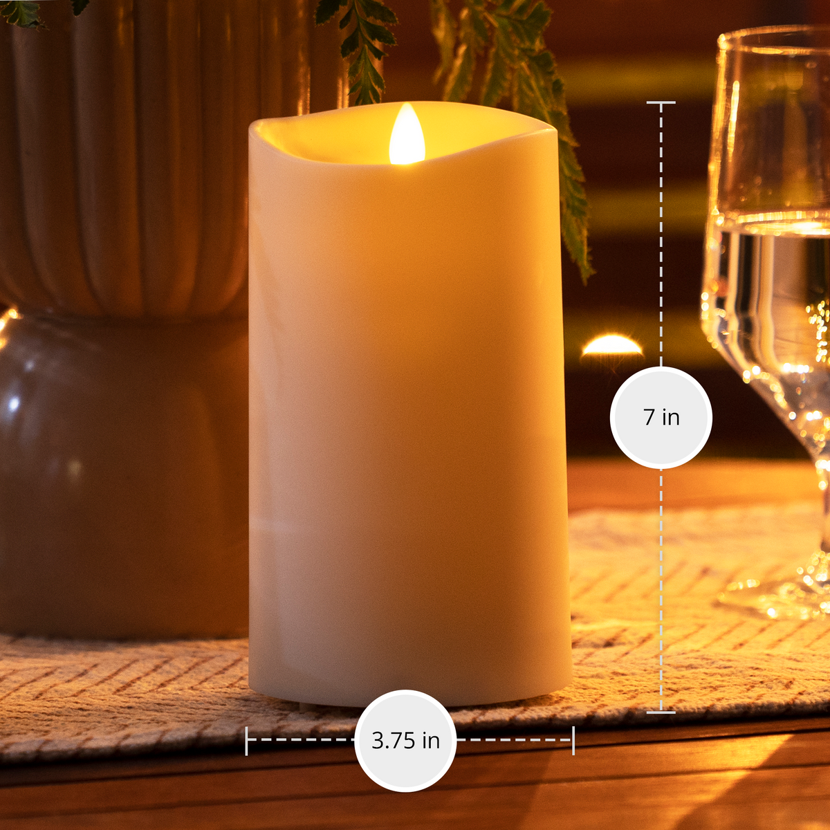 Flameless Candle, Outdoor Color Changing Pillar with Remote for Mantels, Entryways and Holiday Displays, 2 Size Options image 11