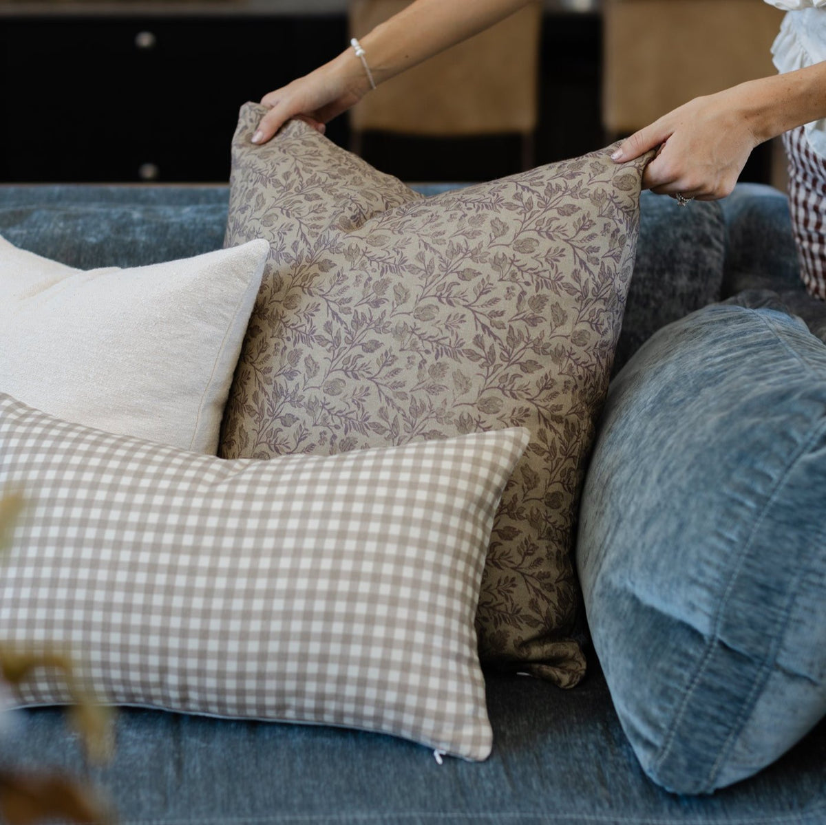 Decorative Pillow Cover Set, Faye 18" 22", Machine-Washable Care for Sofas, Beds and Living Room Accents, 3 Size Options image 11