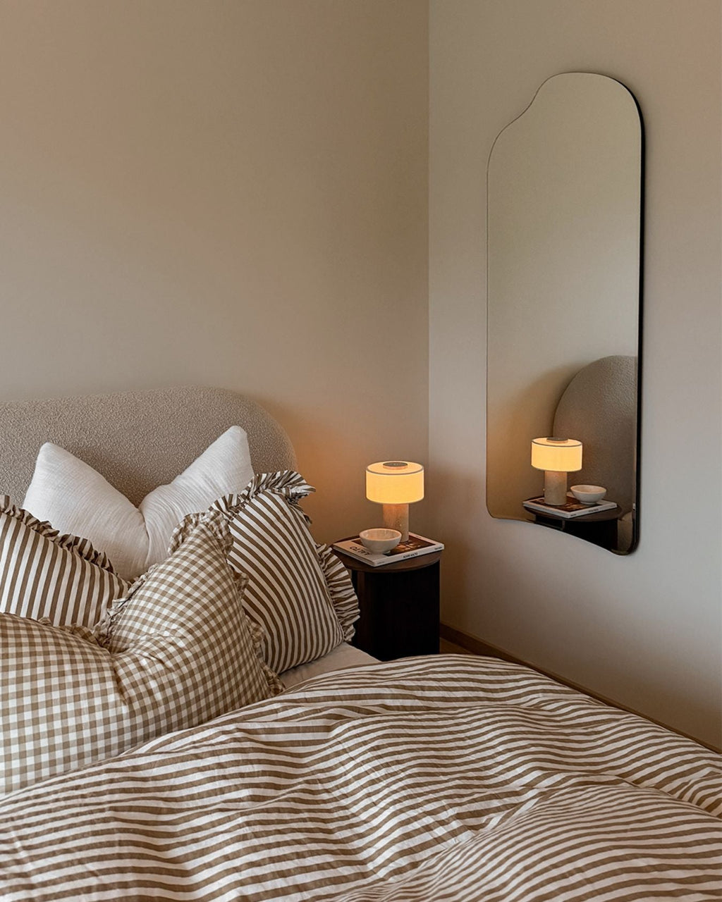 Home Lighting, Original Auríe Portable Lamp Travertine 9.5" for Bedrooms, Living Rooms and Reading Corners image 11