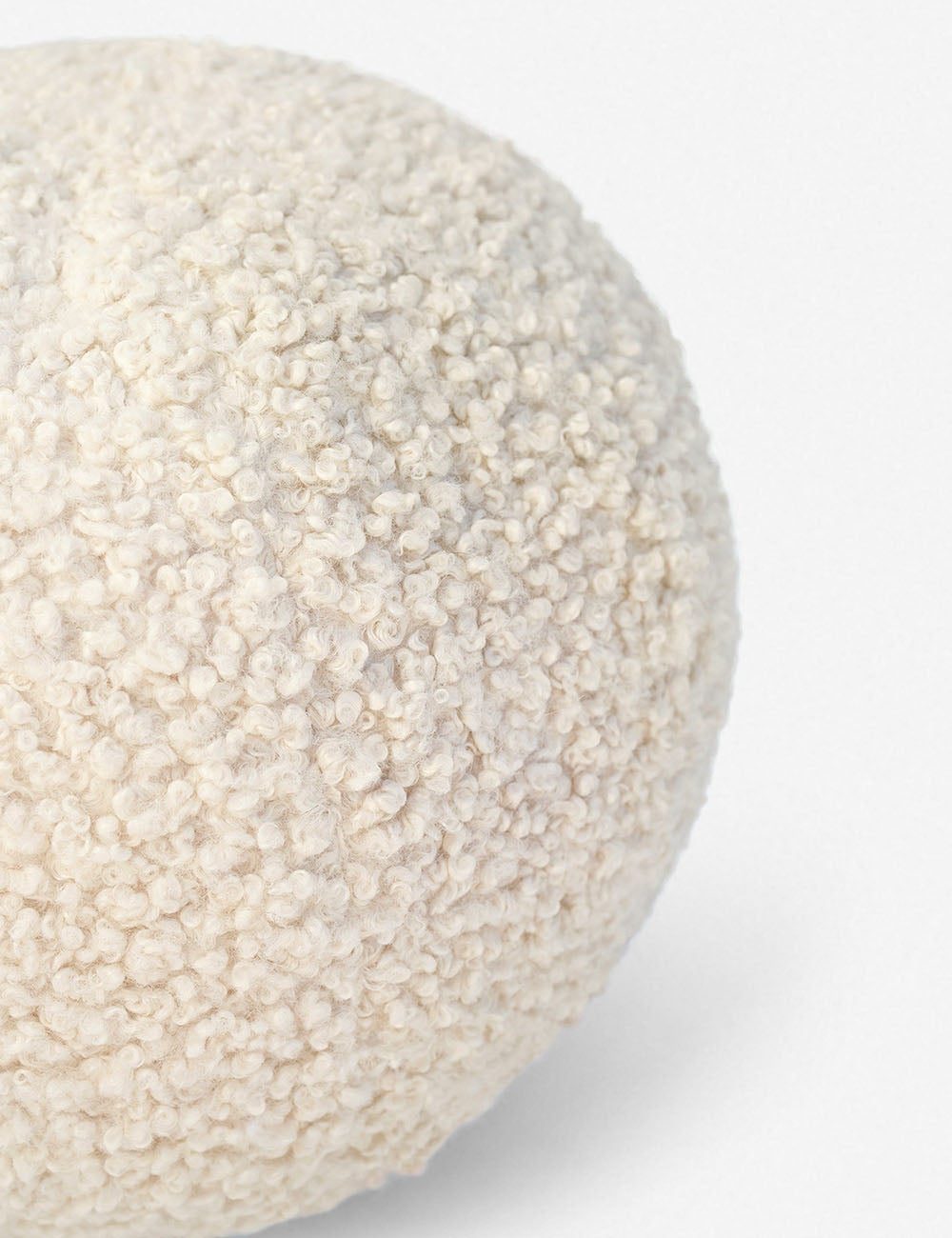 Bed Pillow, Bouclé Ball for Sleeping, Reading and Bedroom Comfort, 2 Color Options, Designed for Everyday Sleep and Guest Room Bedding image 11