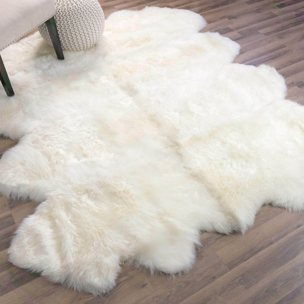 Area Rug, Genuine Sheepskin Fluffy Soft Pile Shaggy 100% for Hallways, Dining Spaces and Home Decor, 5 Size Options image 11