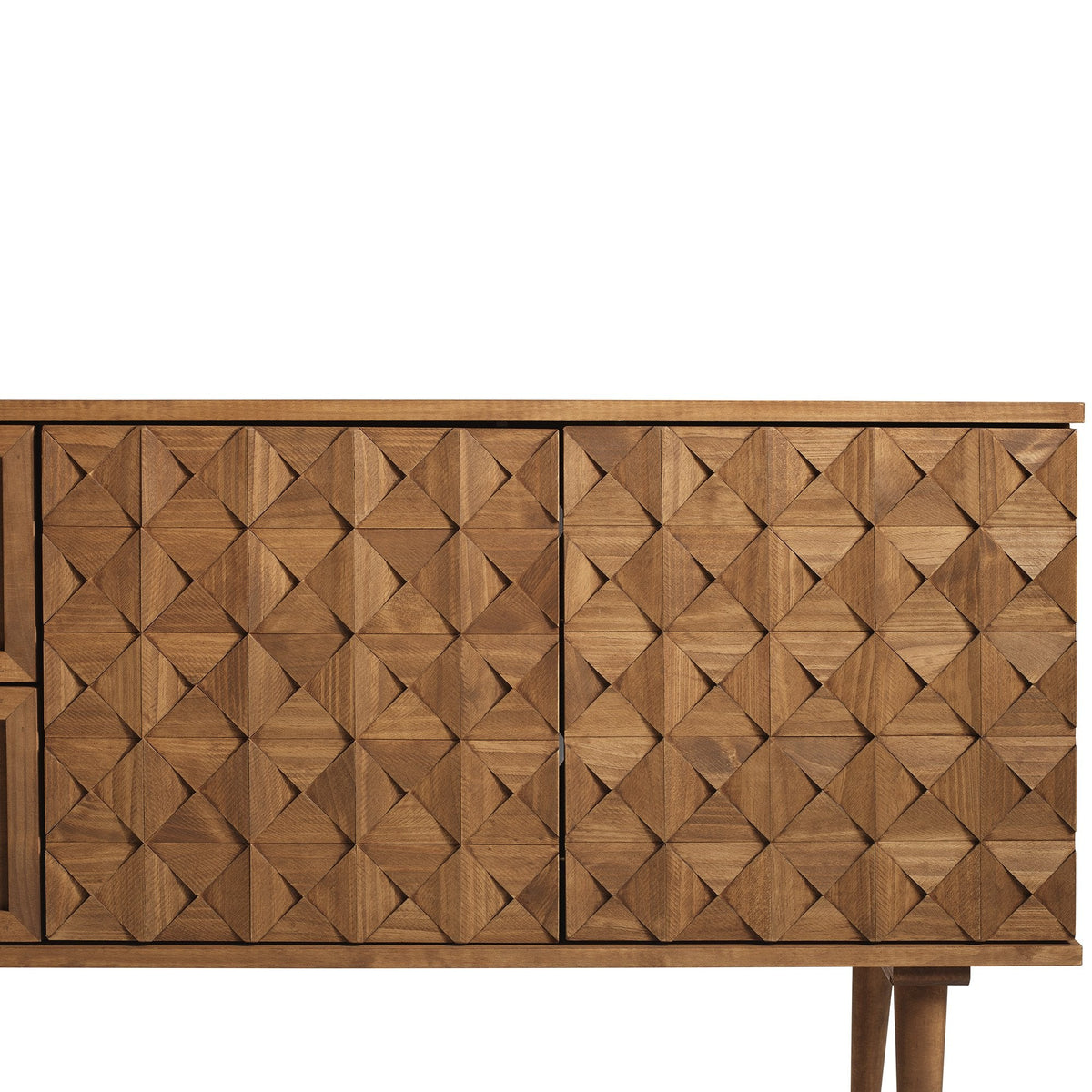 TV Stand, Tessa Solid Wood Prism Sideboard, Adjustable Design for Living Rooms, Media Storage and Home Entertainment image 11