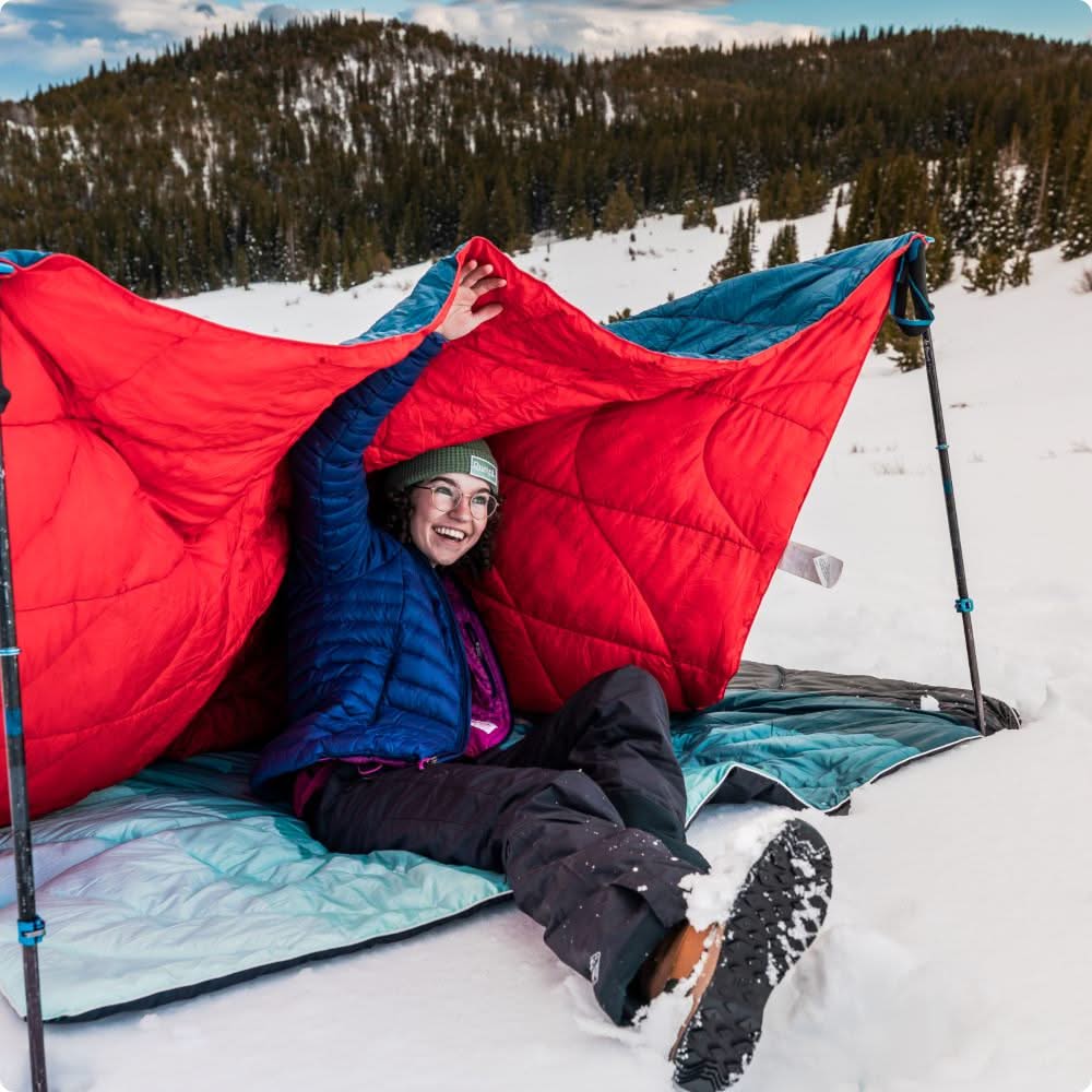 Cozy Throw Blanket, Backcountry Puffy Deepwater, Waterproof Protection for Sofas, Beds and Relaxing at Home image 11