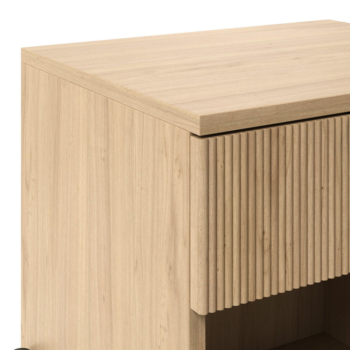 Nightstand, Paris Modern Scandinavian Reeded for Bedside Storage, Bedroom Organization and Guest Rooms, 2 Sizes and 3 Colors image 11