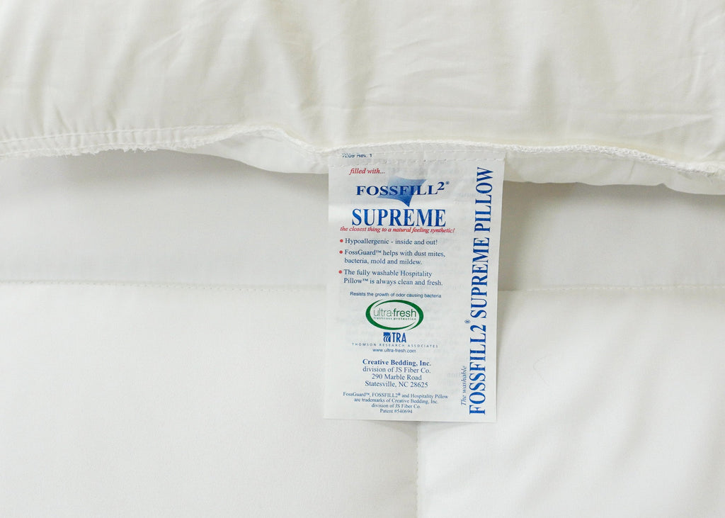Bed Pillow, Fossfill Antibacterial, Machine-Washable Care, Hypoallergenic Comfort for Everyday Sleep and Guest Room Bedding, 3 Size Options image 11