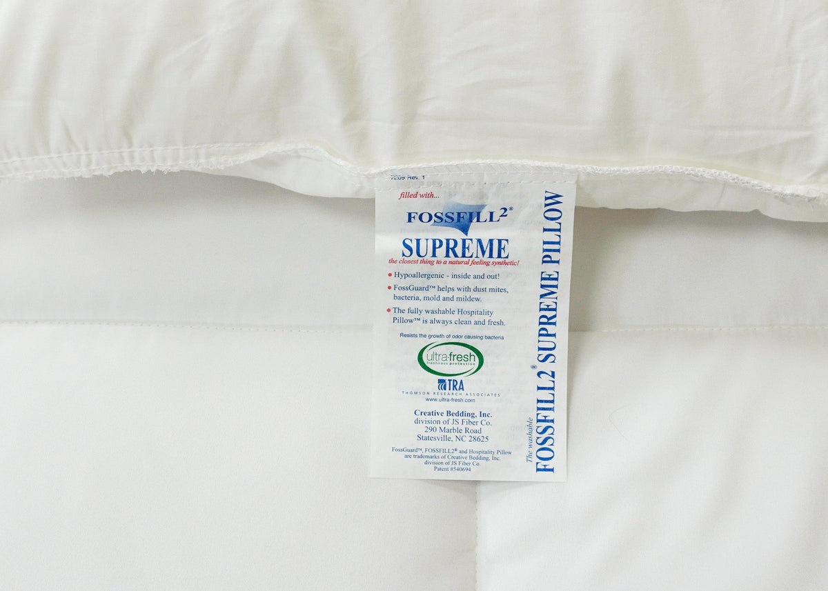 Bed Pillow, Fossfill Antibacterial, Machine-Washable Care, Hypoallergenic Comfort for Everyday Sleep and Guest Room Bedding, 3 Size Options image 11