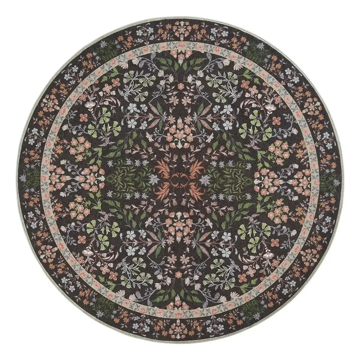 Area Rug, Vintage Foliage Floral, Lightweight Design, Non-Slip Design for Hallways, Dining Spaces and Home Decor, 19 Sizes and 4 Colors image 11