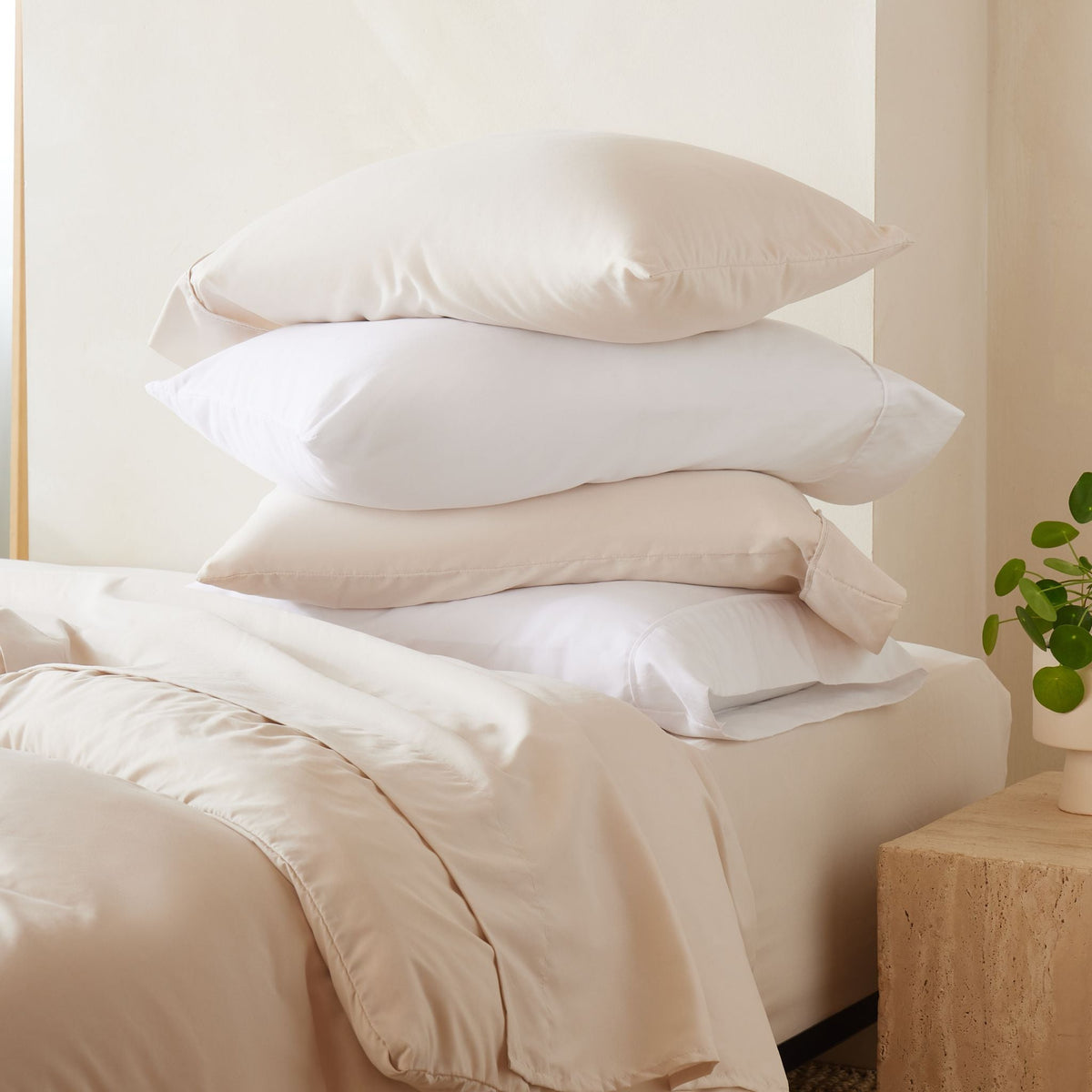 Pillowcase Set, Cases, Cooling Comfort, Machine-Washable Care for Guest Rooms and Daily Bedroom Comfort, 2 Sizes and 12 Colors image 11