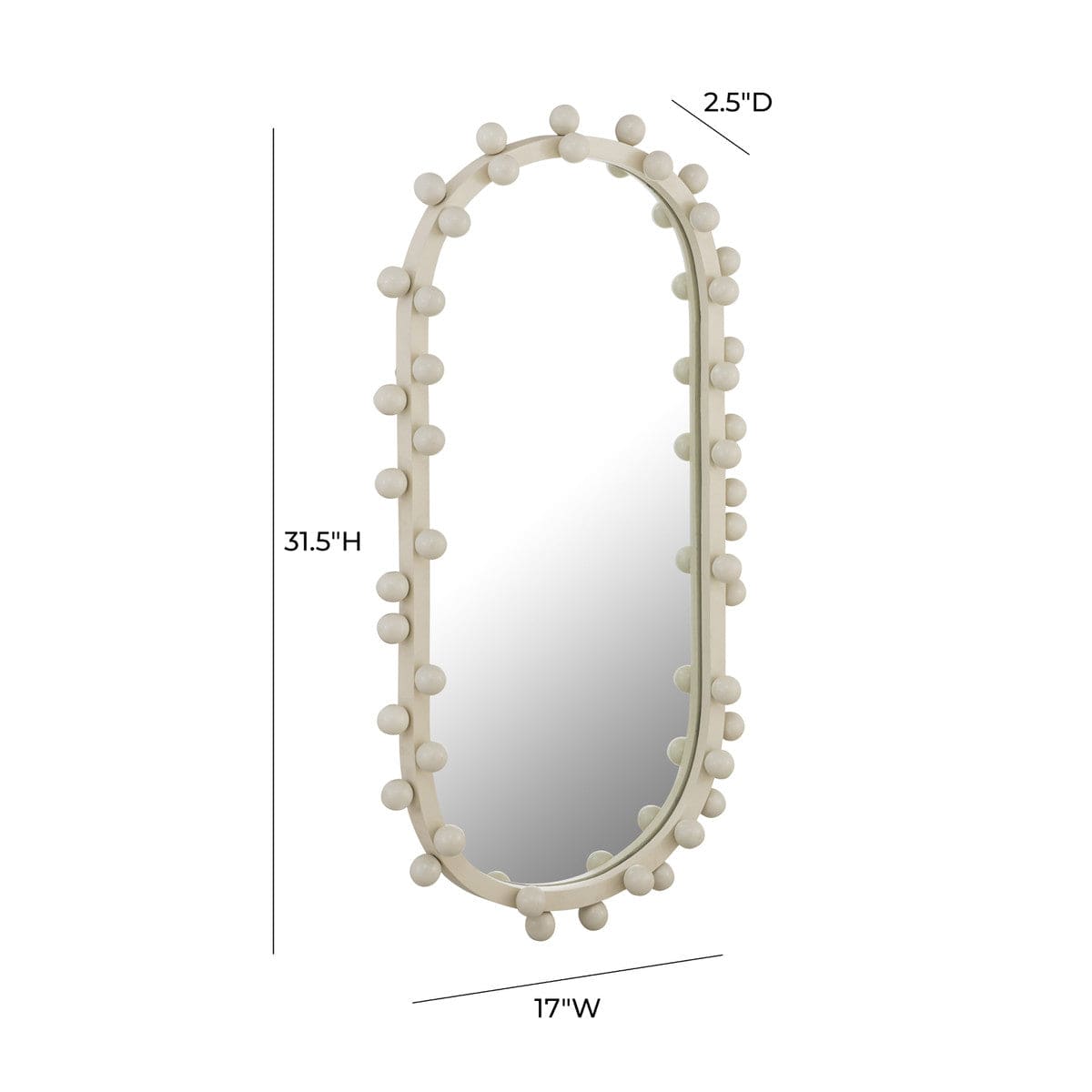 Home Wall Decor, Orbs Oval Mirror for Hallways, Home Offices and Living Spaces, 2 Size Options image 11