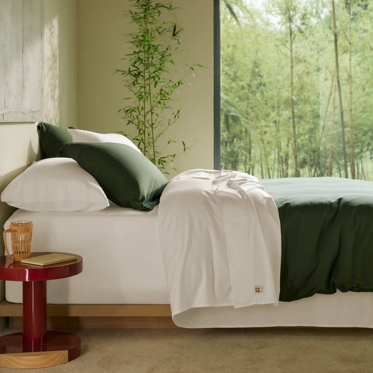 Bed Sheet Set, BareNights Viscose Derived from Bamboo, Breathable Construction for Everyday Bedroom Comfort and Guest Rooms image 11