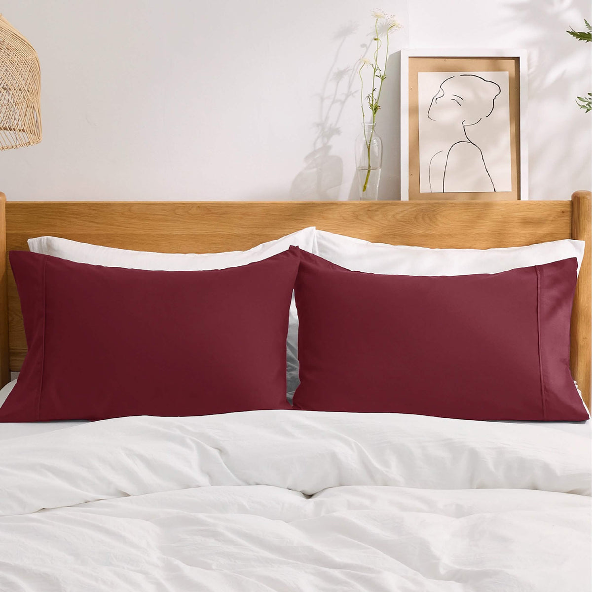 Decorative Pillow Sham, Fade and Stain Resistant Microfiber for Guest Rooms, Headboards and Everyday Bedroom Decor, 4 Sizes and 18 Colors image 11