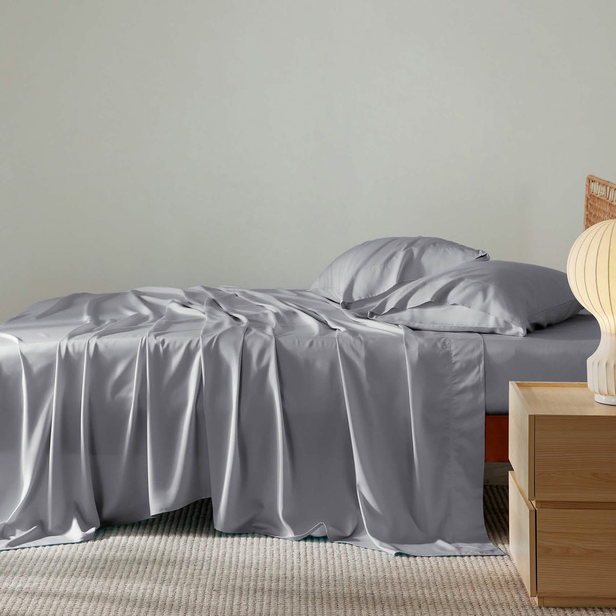 Bed Sheet Set, Rayon Derived from Bamboo, Cooling Comfort, Breathable Construction for Everyday Bedroom Comfort and Guest Rooms image 11