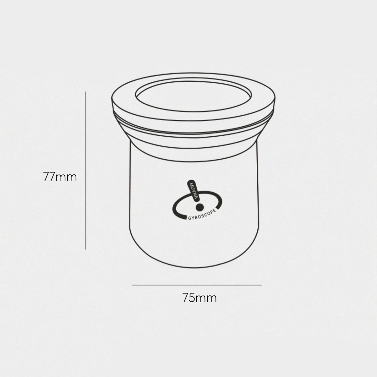 Drinkware, Stainless Steel Magnetic Dosing Cup 58MM for Kitchen Tables, Workspaces and Daily Hydration, 3 Color Options image 11