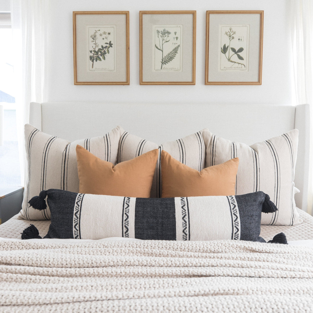 Decorative Pillow Cover Set, Terracotta Basics 18" 22" 26" 12x20", Machine-Washable Care for Bedroom Styling and Living Room Decor image 11