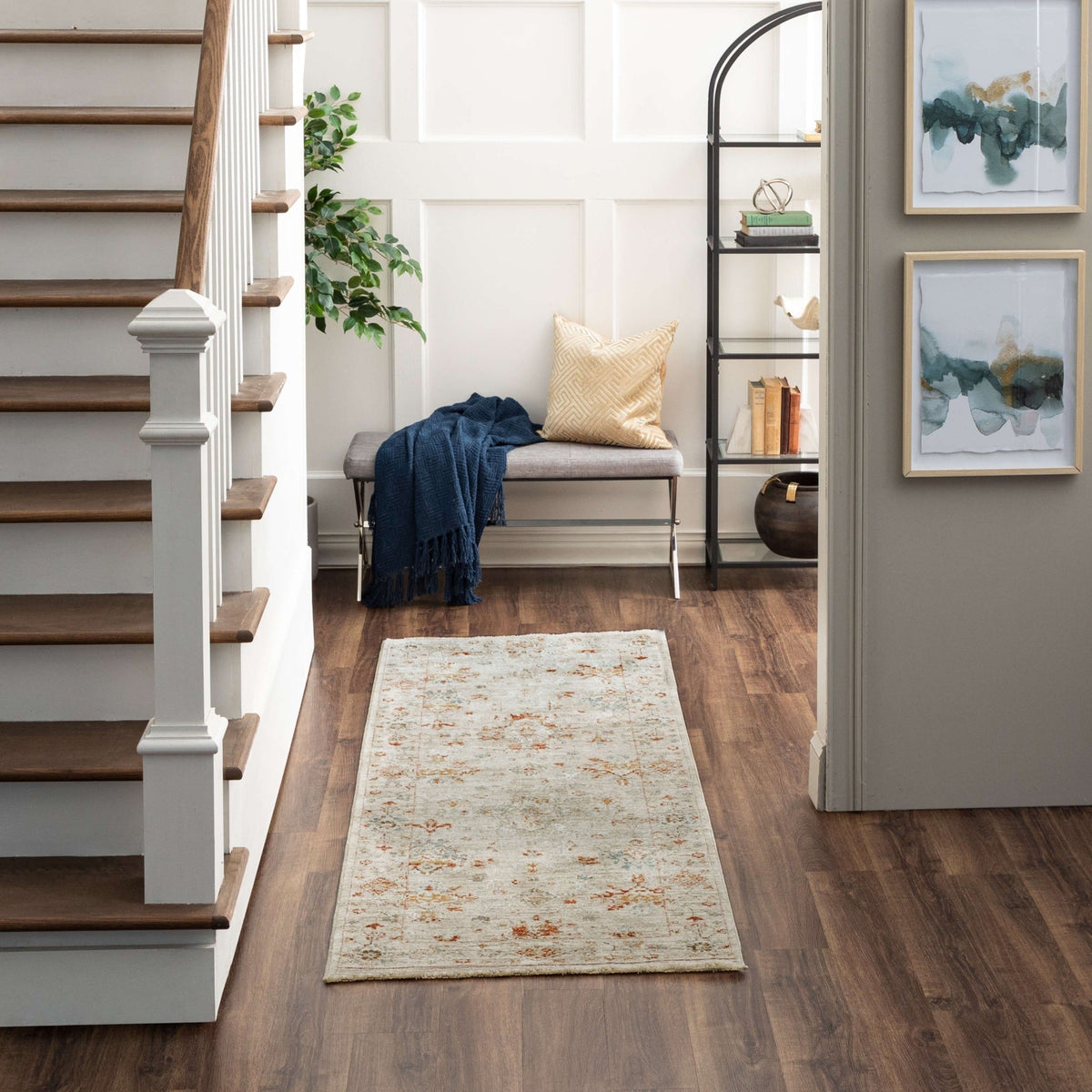 Area Rug, Adalia Tunceli Cream for Hallways, Dining Spaces and Home Decor, 7 Size Options, Designed for Living Rooms, Bedrooms and Entryways image 11