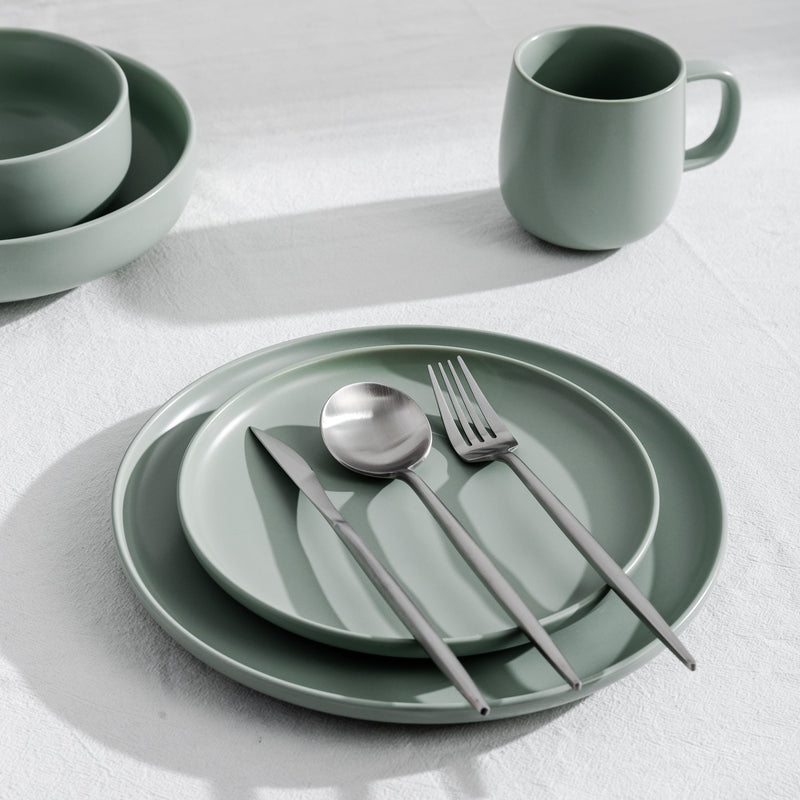Dinnerware, Minimalist Salad Plate for Everyday Meals and Table Settings, 4 Sizes and 5 Colors image 11