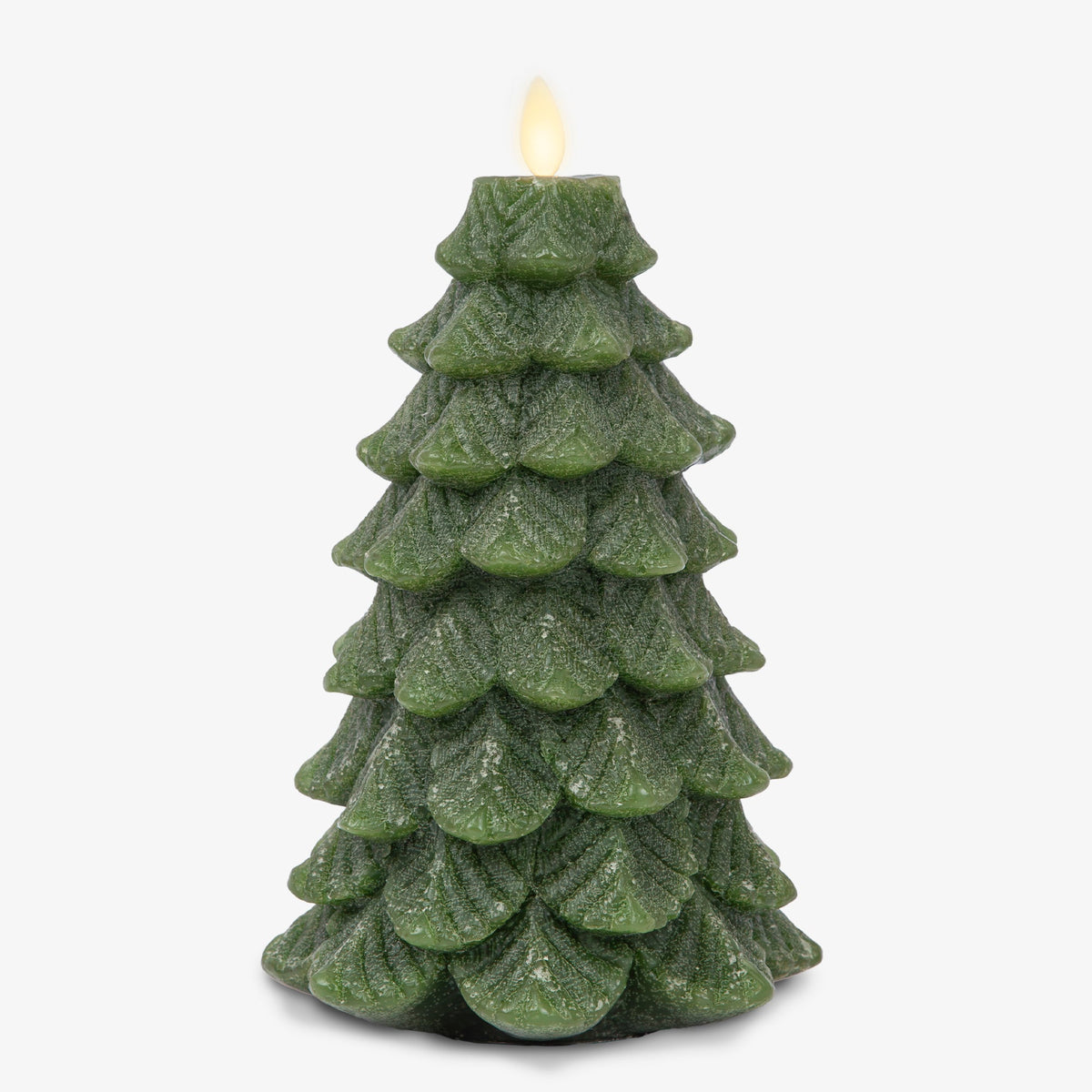 Flameless Candle, Chalky Green Tree for Bedrooms, Living Rooms and Everyday Candlelight Ambience, 2 Size Options image 11