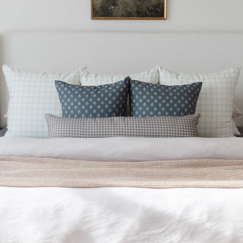 Decorative Pillow Cover, Clay Vintage in Blue 18" 22" 24", Lightweight Design for Bedroom Styling and Living Room Decor, 4 Size Options image 11