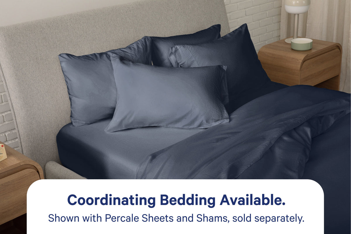 Duvet Cover, Percale for Bedroom Layering, Comforter Covers and Everyday Bedding, 3 Sizes and 6 Colors image 11