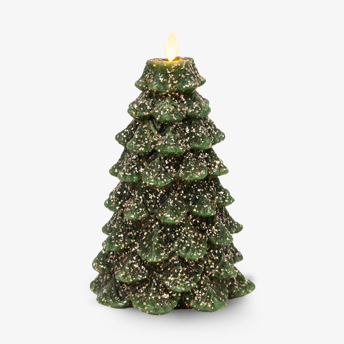 Home Fragrance, Green Glitter Tree Flameless Candle for Entryways, Bedrooms and Everyday Home Ambience, 2 Size Options image 11