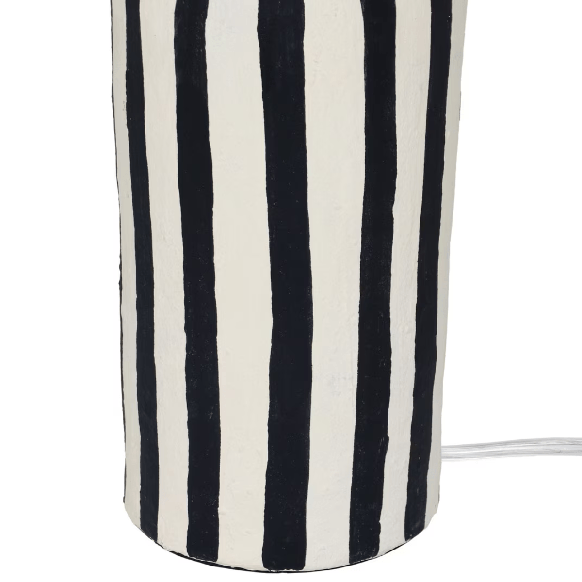 Portable Table Lamp, Lennox Striped Papier Mache for Bedrooms, Living Rooms and Reading Corners, 3 Color Options image 11