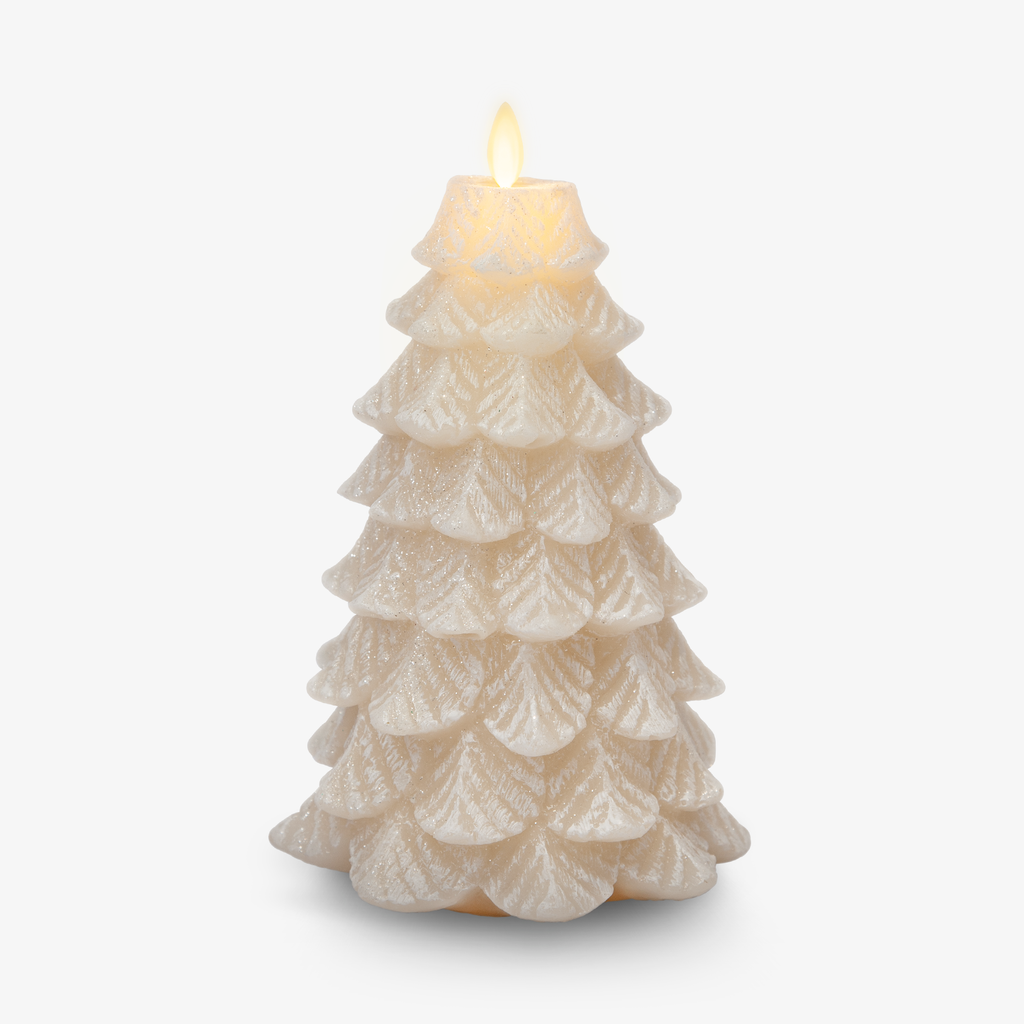 Flameless Candle, White Swan Tree for Mantels, Entryways and Holiday Displays, 2 Size Options image 11