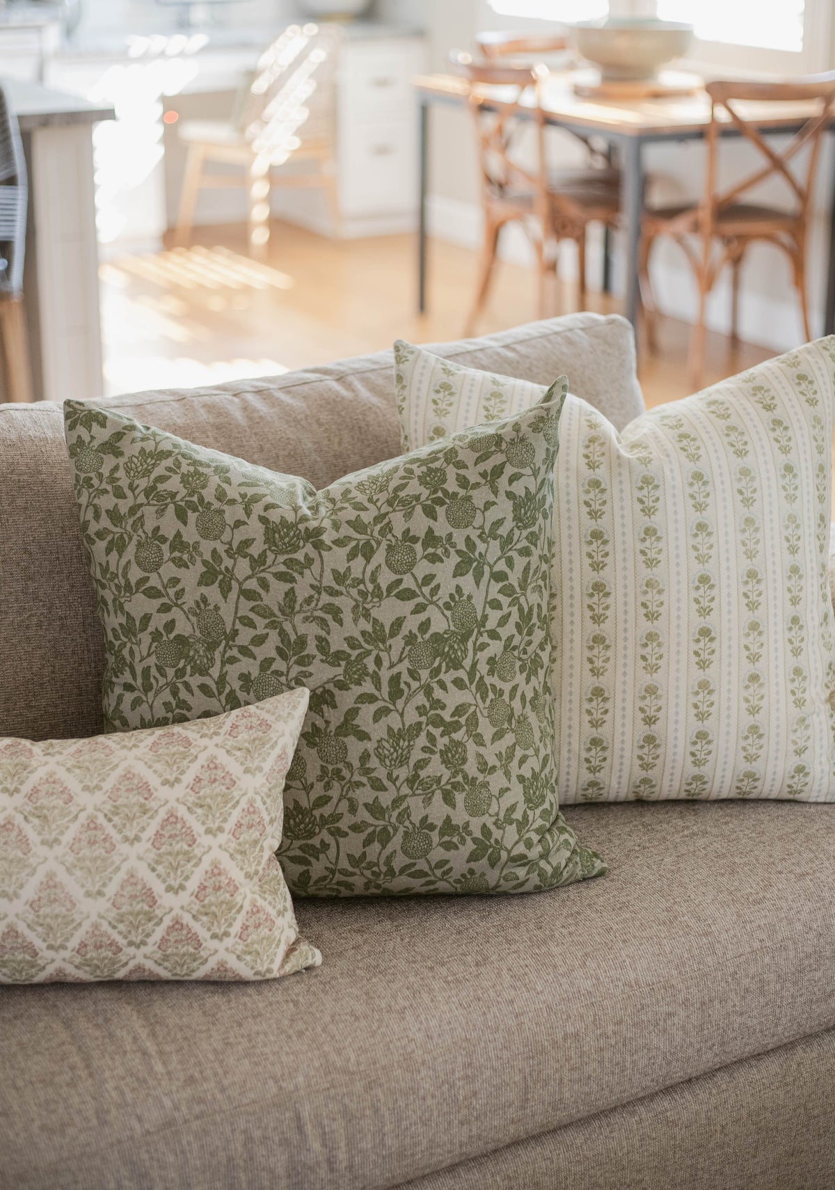 Decorative Pillow Cover Set, House Becomes Home 5 Pack 18" 22" 12x20", Machine-Washable Care for Bedroom Styling and Living Room Decor image 11