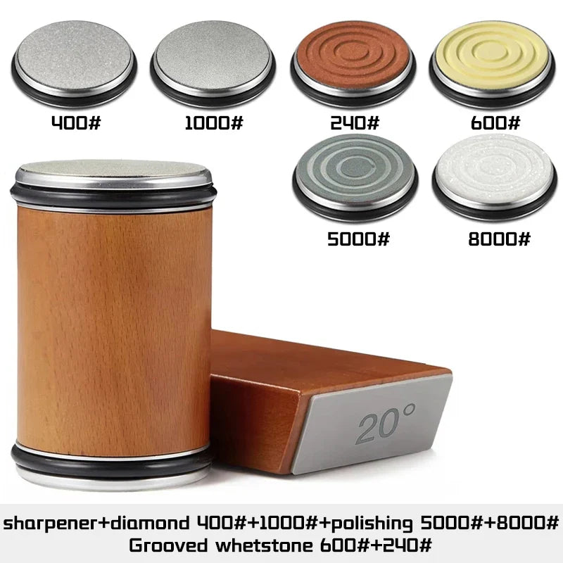 Rolling Knife Sharpener, with Magnetic Base 15° & 20° Angle Guide for Everyday Meal Prep and Home Kitchens, 15 Color Options image 11