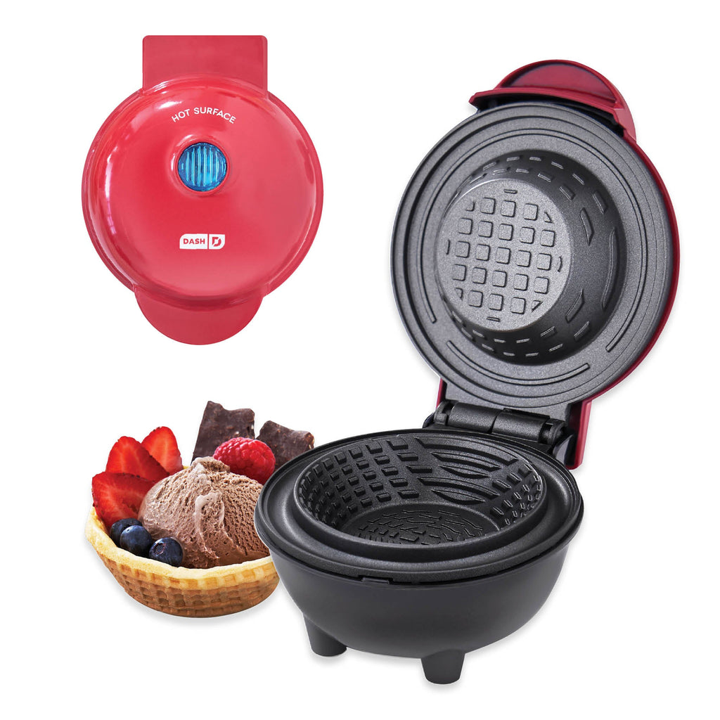 Dinnerware, Mini Waffle Bowl Maker, Non-Slip Design for Family Dining, Serving and Entertaining, 3 Color Options image 11