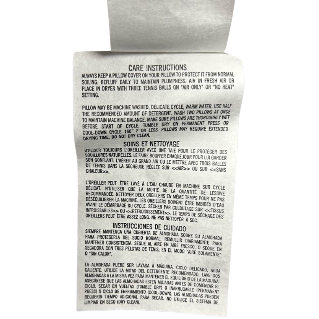Bed Pillow, Co. Beyond Down Synthetic, Machine-Washable Care, Hypoallergenic Comfort for Sleeping, Reading and Bedroom Comfort image 11