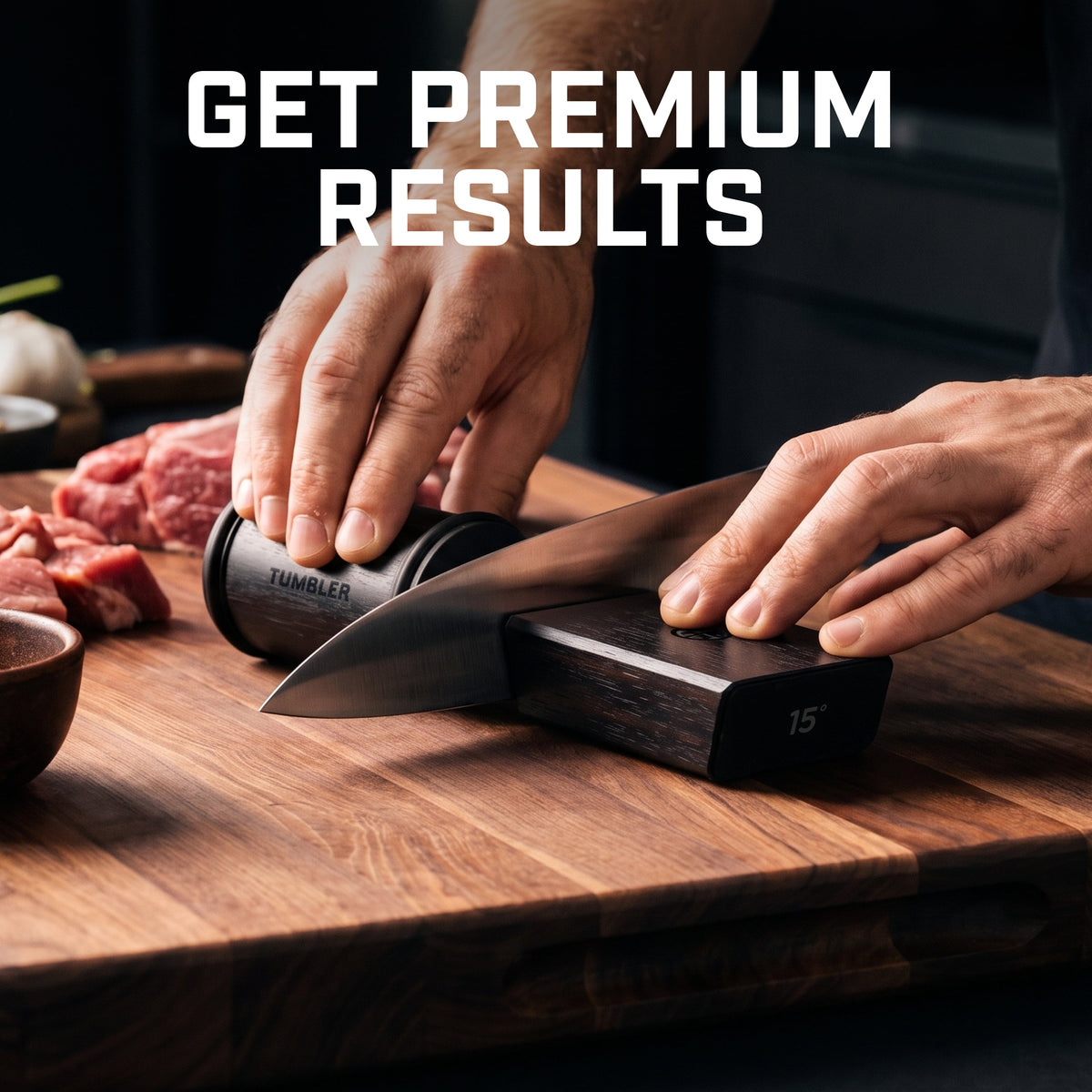 Rolling Knife Sharpener, Pro Ebony for Everyday Meal Prep and Home Kitchens, Designed for Kitchen Prep, Cooking and Countertop Use image 11