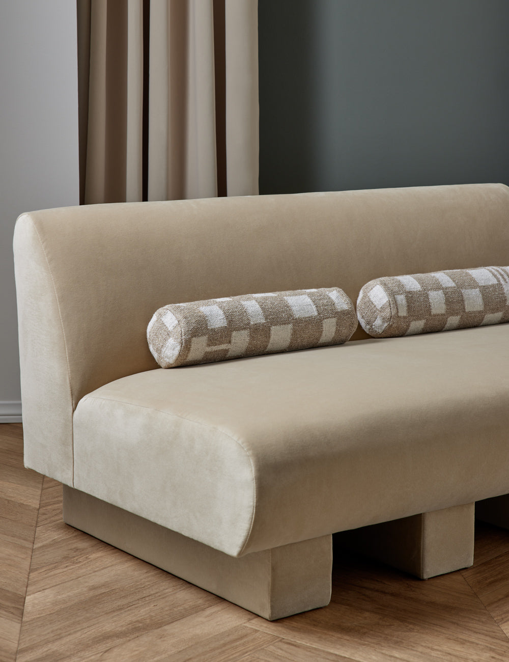 Bed Pillow, Irregular Checkerboard Bolster for Sleeping, Reading and Bedroom Comfort, Designed for Everyday Sleep and Guest Room Bedding image 12